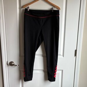 Chico's Black Leggings with Red Accents